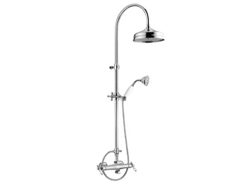 PRAGA - PRAGA CRYSTAL- F8209-PRWC-S - Wall-mounted thermostatic shower panel with hand shower by Rubinetteria Giulini - view 2